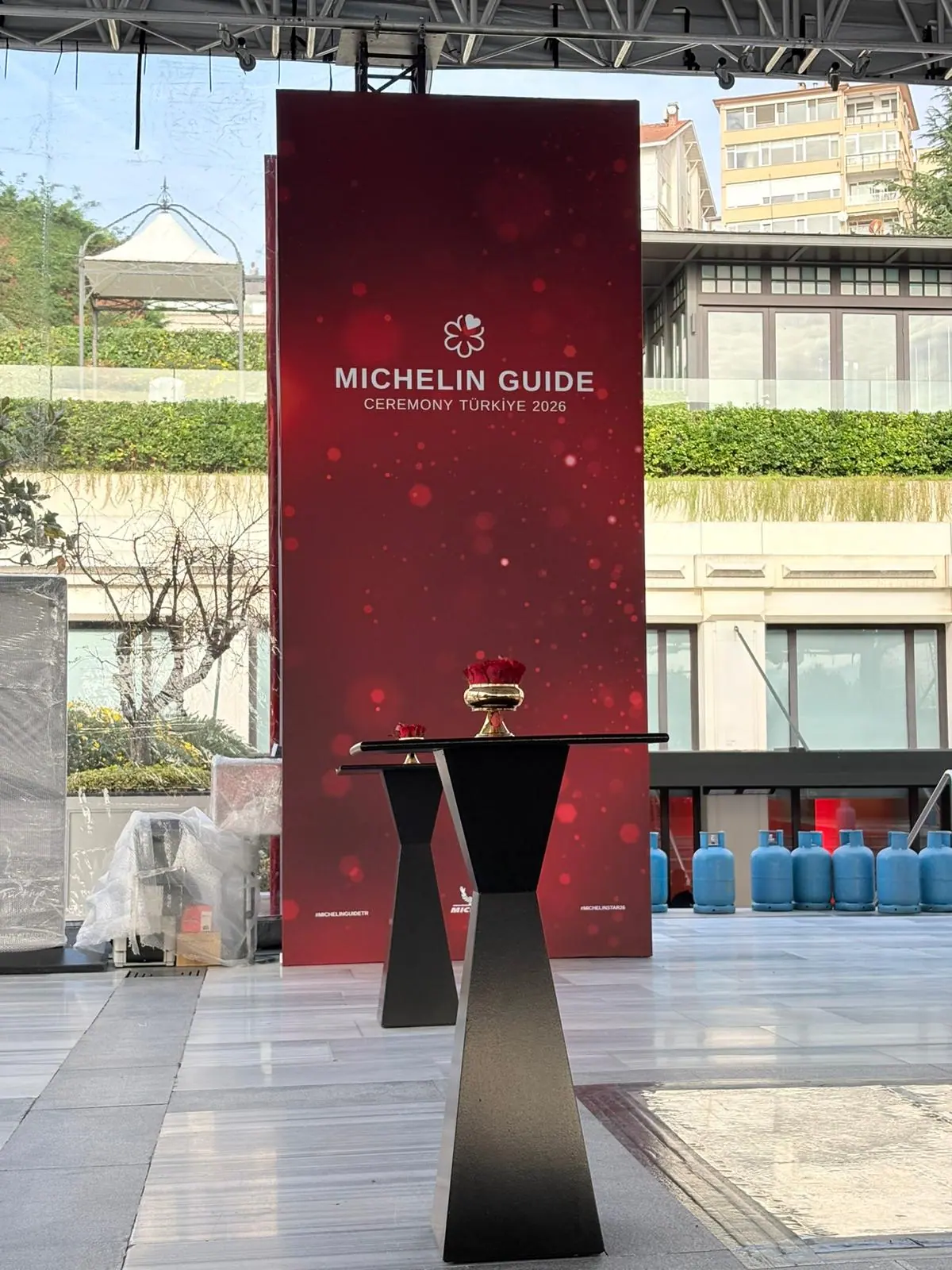 Michelin Guide Ceremony Türkiye 2026 etkinlik panosu ve gala alanı